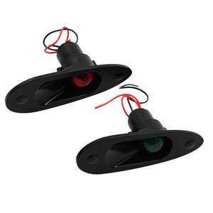 Nuovo 12V 24V montaggio a filo di navigazione lato fiocco luci a goccia per barche Hardware marino in plastica acciaio inox nuovo - Product Image 5
