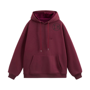 Felpe firmate con coulisse da <span class=keywords><strong>uomo</strong></span> oversize francese in spugna a maniche lunghe felpe a tinta unita con tasca larga <span class=keywords><strong>blu</strong></span> <span class=keywords><strong>Navy</strong></span> - Product Image 3