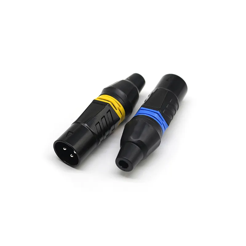 Conector XLR 3 pines de alta calidad XLR 3 pines macho Conector de altavoz