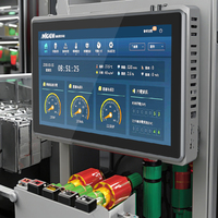PC Industrial con Pantalla Táctil Sin Ventilador IP65, CPU Intel J1900 I3 I5, Windows/Linux, Monitor LCD IPS para HMI y Automatización Industrial