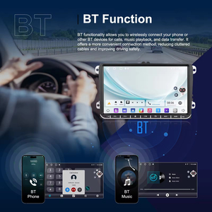 Estéreo para Auto Android con Pantalla IPS Grande de 9 Pulgadas, CarPlay, Android Auto, Navegación GPS, 2+64GB, Compatible con Volkswagen Passat, Golf y Seat - Product Image 3