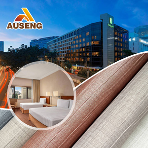 Neues Design Hampton Inn Apartment-Gebäude Flammbeständige ASTM E84 Klasse A CAN/ULC S102 Vinyl-Tapete Wandverkleidung - Product Image 2