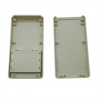Boîtier électronique rectangulaire blanc en plastique moulé par injection, finition lisse, pour l'assemblage de modules de contrôle de circuits imprimés portables