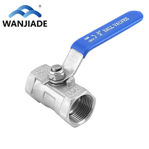 一体式手动球阀 304 不锈钢，带内螺纹水管阀门开关，适用于水、油。 - Product Image 1