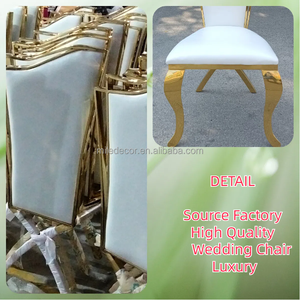 Chaise résistante <span class=keywords><strong>d</strong></span>'or de luxe <span class=keywords><strong>d</strong></span>'<span class=keywords><strong>amour</strong></span> de chaise en métal de salon <span class=keywords><strong>d</strong></span>'hôtel pour épouser la <span class=keywords><strong>d</strong></span>écoration - Product Image 2