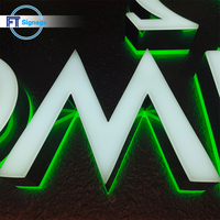 Letras 3D con Retroiluminación LED, Letras Iluminadas de Acrílico o Aluminio para Tienda, Oficina, Restaurante, Edificio Comercial