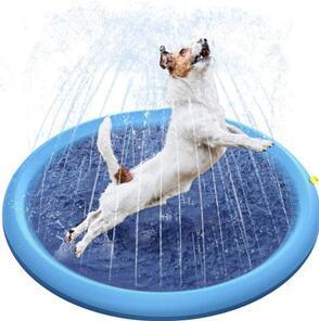 Dog Cool Toys Splash Pad for Dogs Anti-Slip Pool for <b>Large</b> Dogs Thickened Durable Outdoor Water Play <b>Mat</b> Summer Sprinkler Toy - Product Image 6