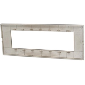 Gold Colored Technopolymer <b>Plate</b> 7 Slot Compatible With Vimar Plana <b>Switches</b> - Product Image 3