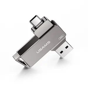 USAMS логотип USB 3,0 флэш-диск 16/32/64/128/256 ГБ Флешка USB 3,0 высокоскоростные накопители флеш-накопители