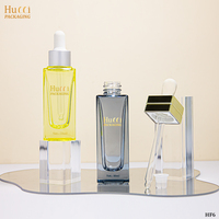 Flacon compte-gouttes personnalisé en verre de 30 ml pour sérum cosmétique, huile de parfum et sérum visage