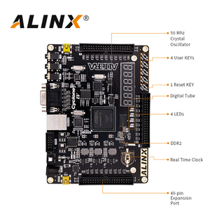 Kit d'évaluation de développement ALINX AX515 Intel Altera Cyclone IV EP4CE15F Nios FPGA Board DDR2 Gigabit Ethernet USB - Product Image 2
