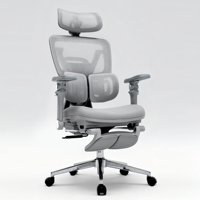 Chaise de bureau exécutive moderne en maille Deluxstar SG-630, design ergonomique, soutien lombaire réglable, accoudoirs réglables
