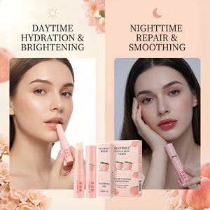 Baume à lèvres hydratant naturel en stick, teinté, changeant de couleur selon la température, pêche, maquillage quotidien, logo personnalisé, vente en gros - Product Image 4