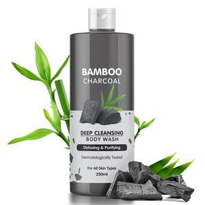 Gel douche personnalisé au charbon noir aux vieilles épices pour hommes Gel douche au charbon de bambou - Product Image 1