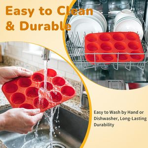 Heat Resistant Silicone Bread Loaf Pans for <b>Microwave</b> Oven Baking Cake Toast Mousse Mould <b>Red</b> - Product Image 3