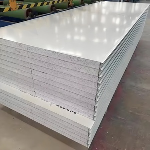 White Color Insulation Eps <strong>Styrofoam</strong> Flat Steel Sandwich Panel For <strong>Ceiling</strong> Durable EPS Foam Boards - Product Image 3