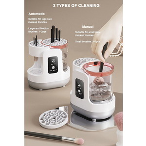 <span class=keywords><strong>Nettoyeur</strong></span> et sécheur <span class=keywords><strong>de</strong></span> pinceaux <span class=keywords><strong>de</strong></span> maquillage électrique automatique multifonctionnel, portable, nettoyage rapide des pinceaux cosmétiques, machine à laver à séchage rapide - Product Image 2