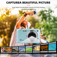 Appareil photo numérique 58MP 4K avec zoom numérique 8X, capteur CMOS, appareil photo compact, écran de 2,88 pouces, détection de visage pour les voyages et le vlogging