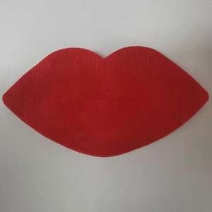 <span class=keywords><strong>Masque</strong></span> cosmétique de beauté, couleur rouge, <span class=keywords><strong>masque</strong></span> pour les lèvres, 100% viscose, non tissé - Product Image 4