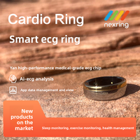 Bague intelligente pour hommes et femmes, noire, avec technologie Bluetooth, étanche, bague de sport, surveillance du sommeil, fréquence cardiaque, électronique