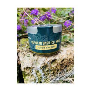 Cuisine italienne artisanale pot en verre de 50g Sauce à la crème à la truffe riche en basilic noix Bianchetto célébrant la tradition - Product Image 1