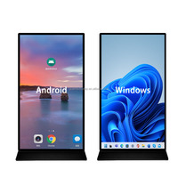 Pantalla de publicidad de señalización Digital de pantalla completa para interiores HD 85 75 86 pulgadas de pie Android CMS tienda minorista ascensor
