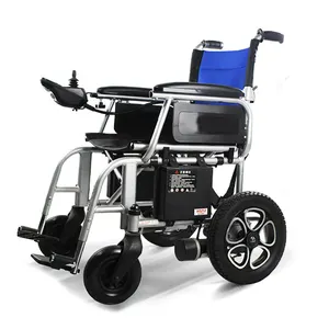 Aluminium cadeira de rodas eletrica silla de ruedas electrica Automatic folding lightweight portable electric wheelchair