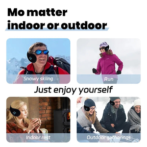 Nouveauté en promotion : Casque audio électronique TWS intelligent sans fil avec <span class=keywords><strong>cache</strong></span>-oreilles chauffants intégrés pour l'hiver - Product Image 6