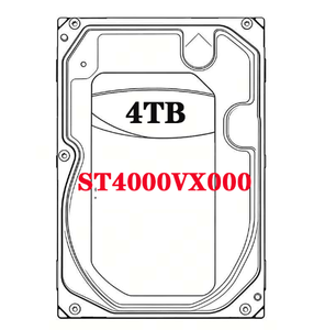 ST4000VX000 4TB ฮาร์ดดิสก์สำหรับกล้องวงจรปิด 3.5" SATA 6Gb/s 5900RPM แคช 64MB ฮาร์ดดิสก์ไดรฟ์ภายใน สำหรับกล้องวงจรปิด NVR DVR ระบบรักษาความปลอดภัย - Product Image 1