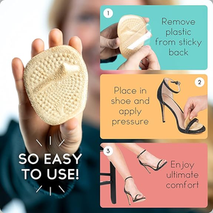 Coussinets métatarsiens en gel souple, coussin pour l'avant-pied, soutien de la plante du pied, <span class=keywords><strong>semelles</strong></span> pour talons hauts, soulagement de la douleur, confort, insert de chaussure - Product Image 3