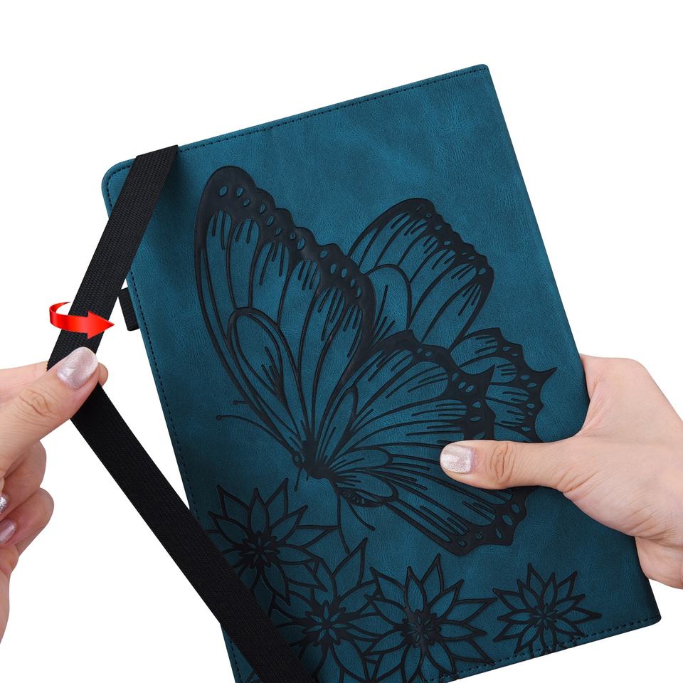 Custom Butterfly Printed Leather Phone Case - Image 2