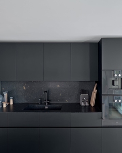 หินเคลือบหนังสีดำวานโก๊ะแบบธรรมชาติ |   สีดำด้านแบบเข้มพร้อมลายเส้นละเอียด |   สำหรับผนัง พื้น และวิลล่าหรู - Product Image 6