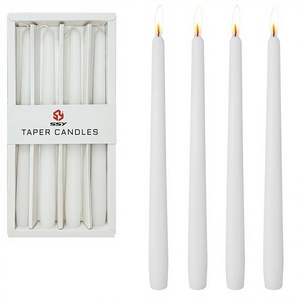 Juego de 6 Velas Cónicas de Parafina de 10 Pulgadas, Hechas a Mano, con Aroma a Campanilla, Largas, sin Humo, para Halloween, Bodas y Hogar - Product Image 2