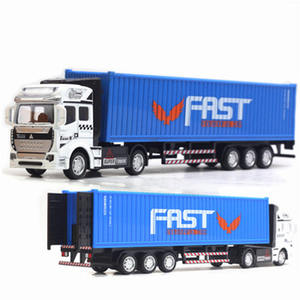 Ept Groothandel 1:50 Schaal Grote Metalen Wrijving Voertuig Speelgoedauto 'S Legering Container Zware Vrachtwagen Model Met Traagheidsgalop - Product Image 5