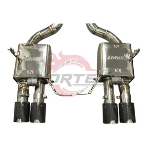 Silenciador Catback Vortex de acero inoxidable resistente a la oxidación con tubo en X para BMW E90 M3, tubo de escape modificado para carreras. - Product Image 6