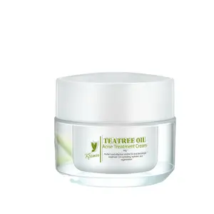 Aceite de árbol de té rosa de Ginseng orgánico de etiqueta privada, el mejor eliminador transparente de granos, crema facial para el tratamiento del acné, Corea para el acné facial