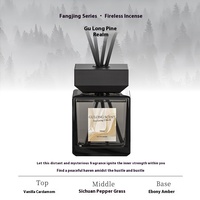 Rafraîchisseur d'air intérieur en rotin moderne Bouteille en verre parfumée Parfum d'aromathérapie pour chambre à coucher Salon Ornements éliminant les odeurs