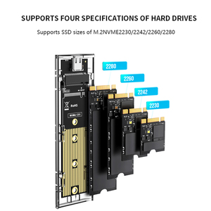 Boîtier transparent Pilcnla pour disque dur SSD NVMe M.2 double protocole <span class=keywords><strong>MVME</strong></span> et NGFF vers USB 3.1, prend en charge jusqu'à 6 To - Product Image 6
