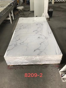 ウェットエリアスペシャル1mワイドX 10mm厚さ<span class=keywords><strong>PVC</strong></span>ウォールパネル中空内側防水大理石デザインカスタマイズオプション付き - Product Image 6