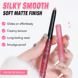 Natural Long Lasting Water Proof Lip Liner with Plump Lips Effect Matte <b>Lipstick</b> for Daily Makeup <b>Custom</b> Logo Makeup - Product Image 2