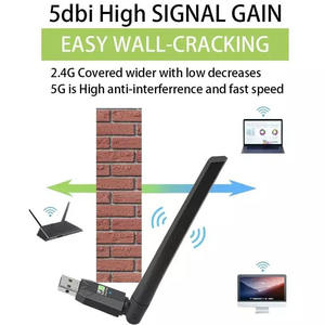 อะแดปเตอร์คอมโบ 2-in-1 WiFi 5 AC650+ อะแดปเตอร์ USB BT ภายนอกเดสก์ท็อปพีซี 2.4G/5GHz ดูอัลแบนด์เครือข่ายไร้สาย BT 5.3 วินโดวส์ 10/<span class=keywords><strong>11</strong></span> - Product Image 3
