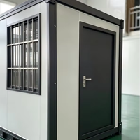 Maison préfabriquée pliable en conteneur, panneaux sandwich en acier galvanisé, cabine portable et mobile pour bureau, magasin de proximité, entrepôt