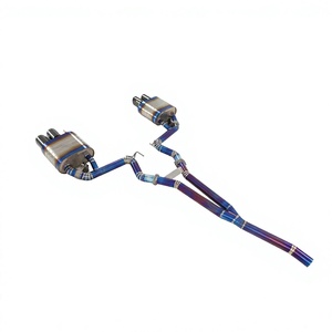 Kit de performance sportif en titane poli avec soupape pour <span class=keywords><strong>Ford</strong></span> Mustang, silencieux professionnel SS304 pour course, vente en gros d'usine - Product Image 5