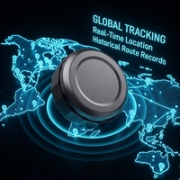 Mini Rastreador GPS Inteligente, Dispositivo de Rastreo Vehicular, Posicionamiento Global IoT, Localizador de Coche Magnético Potente, Rastreador con Logotipo Personalizado