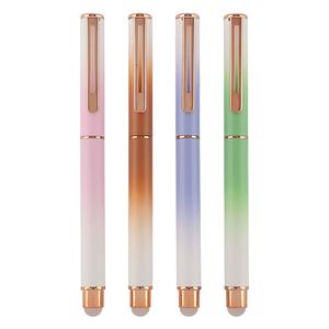 Penna Stilografica Personalizzata con Logo in Metallo, Colore Sfumato, <span class=keywords><strong>Punta</strong></span> Leggermente Obliqua 0.38mm, Ottima per la Scrittura, Speciale per Studenti - Product Image 2