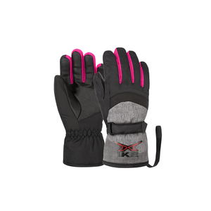 Gants de ski et de snowboard pour femmes, chauds, coupe-vent, imperméables, en polyester, à doigts entiers, pas chers - Product Image 1
