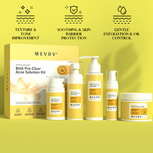 เซรั่มลดสิว <span class=keywords><strong>BHA</strong></span> แบบขายส่ง ปรับแต่งได้ตามต้องการ มูสล้างหน้า ครีมบำรุงผิว โทนเนอร์ ชุดผลิตภัณฑ์ดูแลผิวหน้า - Product Image 3