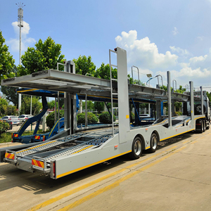 Semi-remorque porte-voitures à double étage à 2 essieux pour le transport de 8 voitures - Product Image 1
