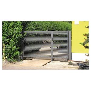 Sistema de Puerta Abatible de Gran Tamaño de la <span class=keywords><strong>Serie</strong></span> PRIMA Premium de Alta Resistencia, con Recubrimiento Electrostático en Polvo, Resistente a la Niebla Salina y al Óxido, Puerta de Hierro - Product Image 4