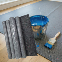 Rouleau de protection de sol en feutre absorbant pour peintre, couverture antidérapante, couverture anti-poussière pour les projets de construction et de rénovation